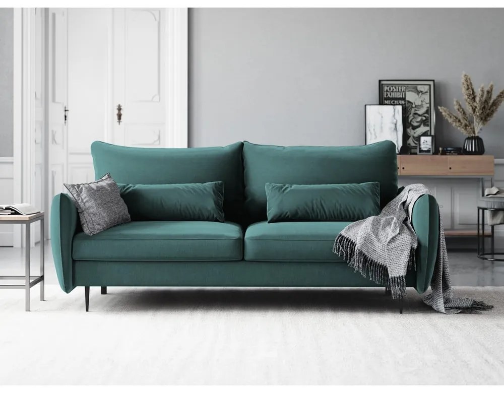 Morska sofa rozkładana ze schowkiem Cosmopolitan Design Vermont