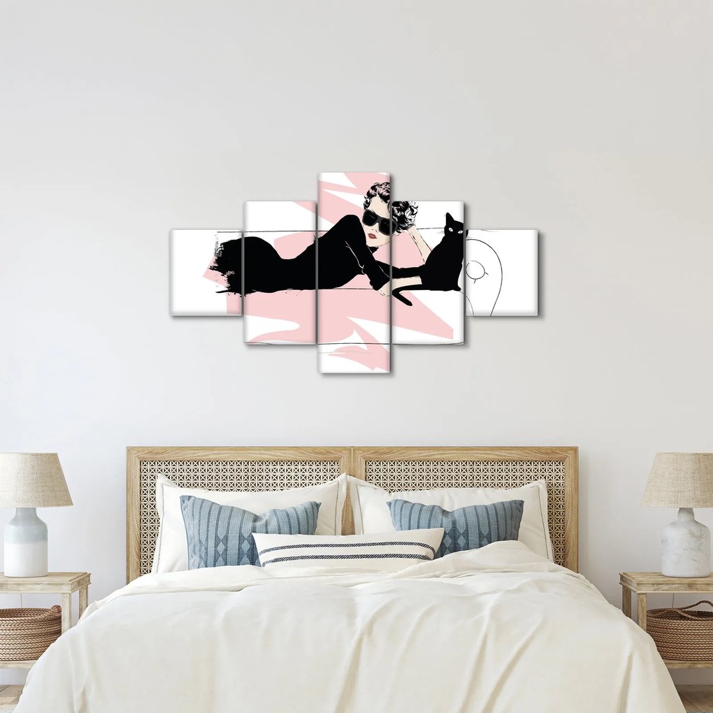 Obraz - Modna dama (125x70 cm)