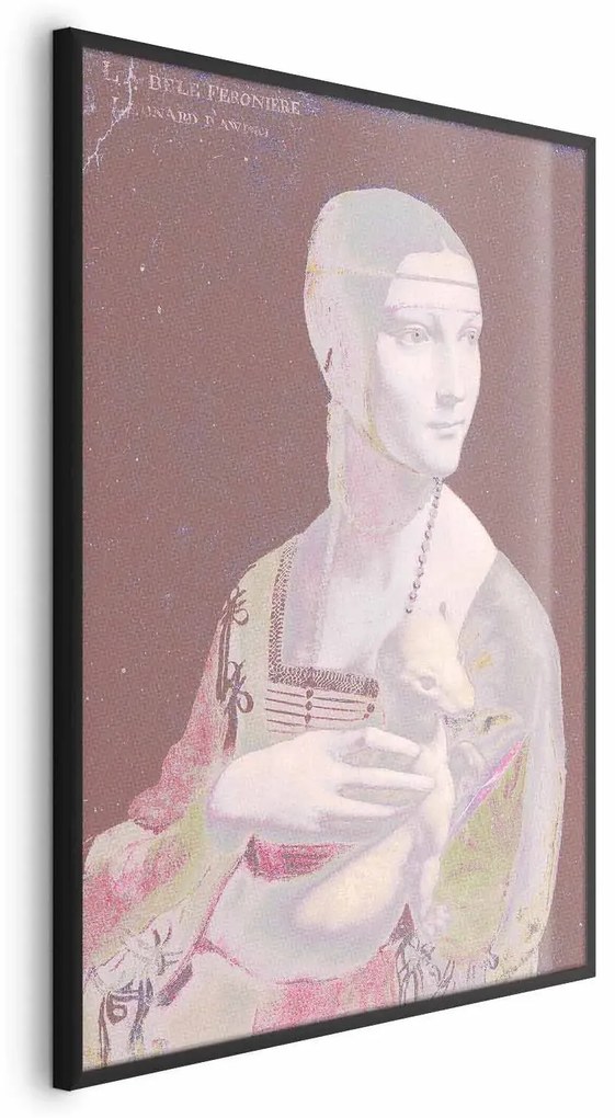 Plakat Pastelowa dama 29,7x42 cm z ramą czarną bez marginesu ARTGEIST B