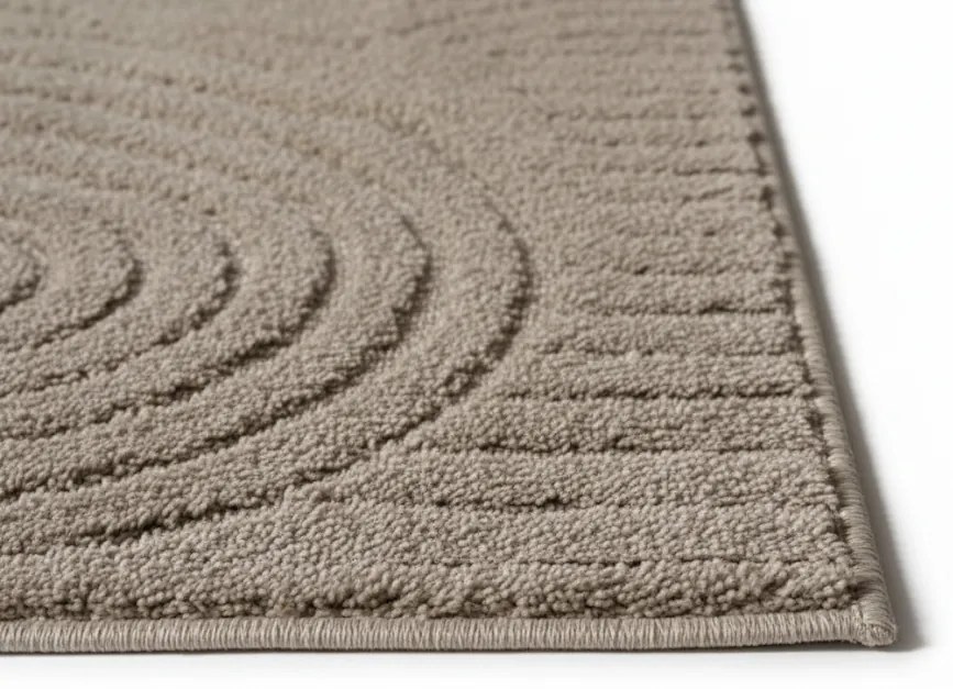 Dywan nowoczesny 3D Arc Geometria beżowy 120 cm x 170 cm