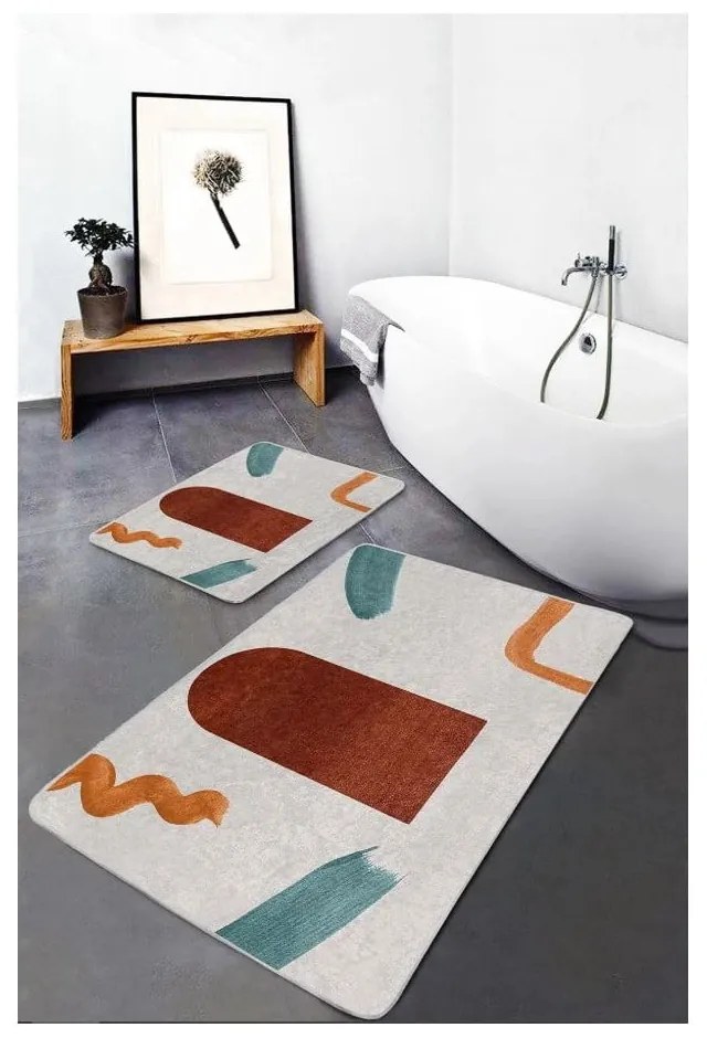 Aksamitne dywaniki łazienkowe zestaw 2 szt. 60x100 cm – Mila Home