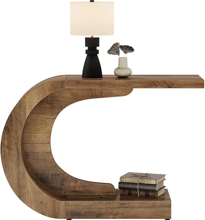 Stolik konsolowy, stolik boczny w stylu vintage, 110 x 35 x 75 cm, konsola do przedpokoju