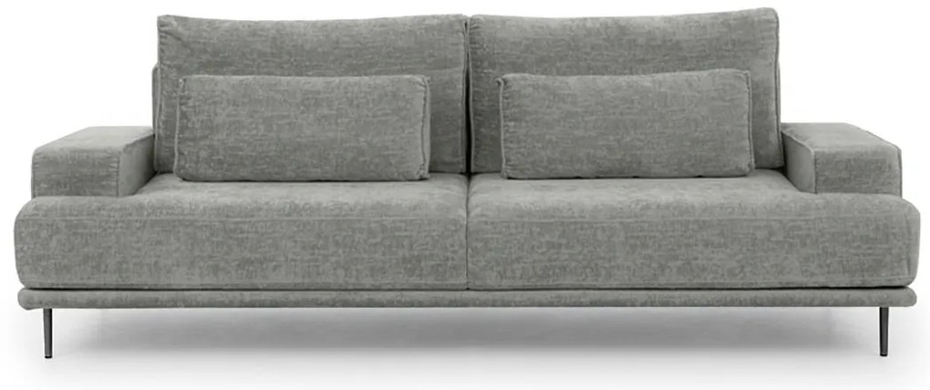 Kanapa do salonu Nicole - szary szenil Perfect Harmony 85 / nogi czarne