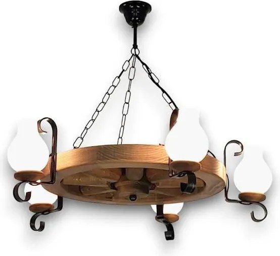 Brilagi - Żyrandol na łańcuchu ROATA 5xE14/40W/230V śr. 70 cm buk