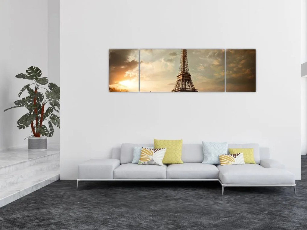 Obraz - Wieża Eiffla, Paryż, Francja (170x50 cm)