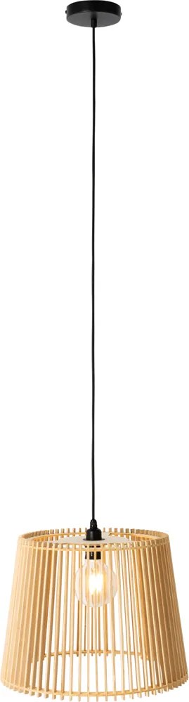 Rustykalna lampa wisząca zewnętrzna drewniana IP44 - Jayla