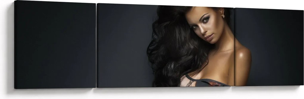 Obraz - Portret uwodzicielskiej kobiety (170x50 cm)