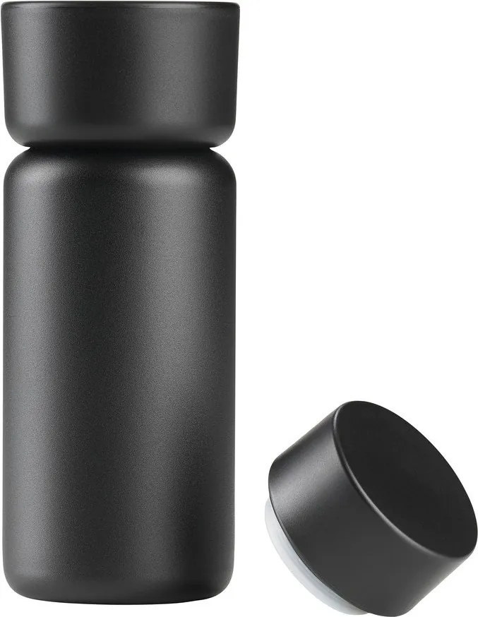 Czarny kubek termiczny ze stali nierdzewnej 400 ml Singles – Zone