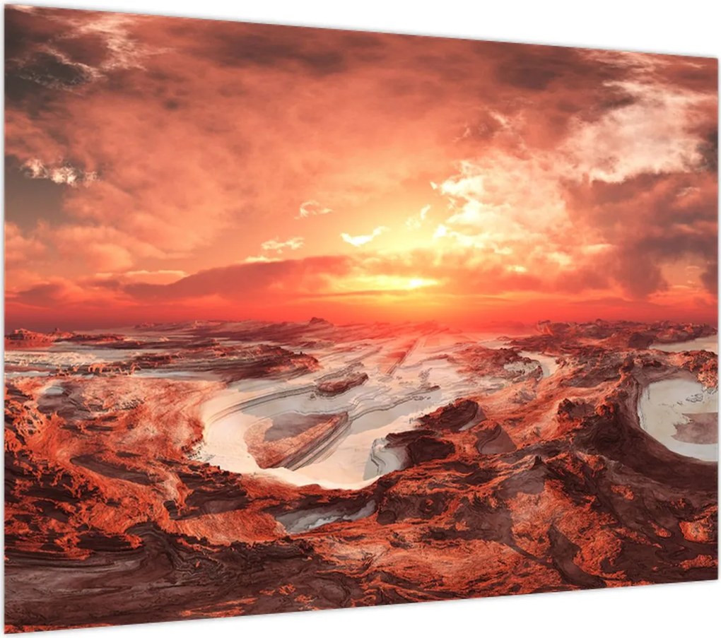 Obraz na szkle - Mars (70x50 cm)