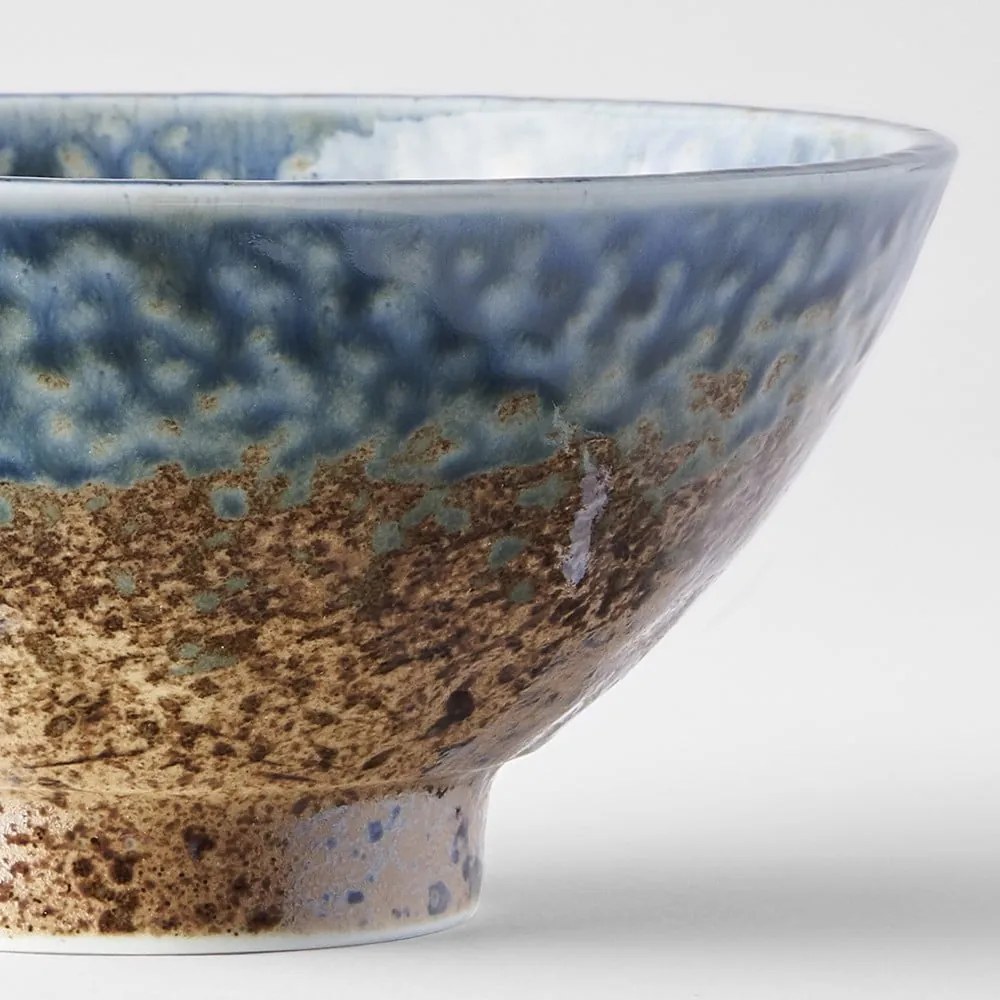Niebiesko-brązowa ceramiczna miska MIJ Earth & Sky, ø 16 cm