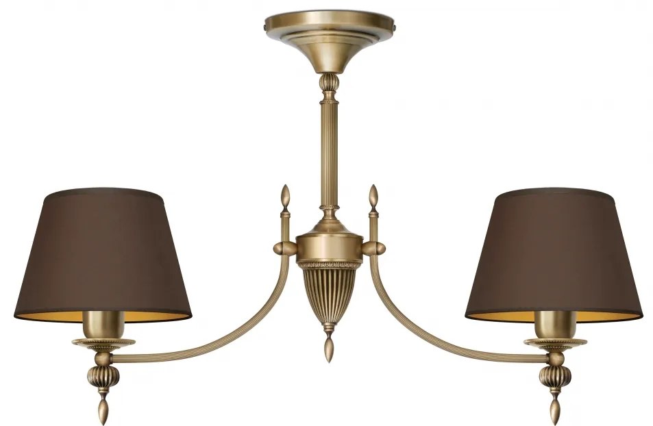 Lampa wisząca z dwoma abażurami A-S2AKm