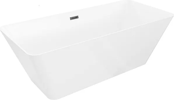 Mexen Velo Slim wanna wolnostojąca 170 x 75 cm, biała, przelew czarny - 52811707500-70