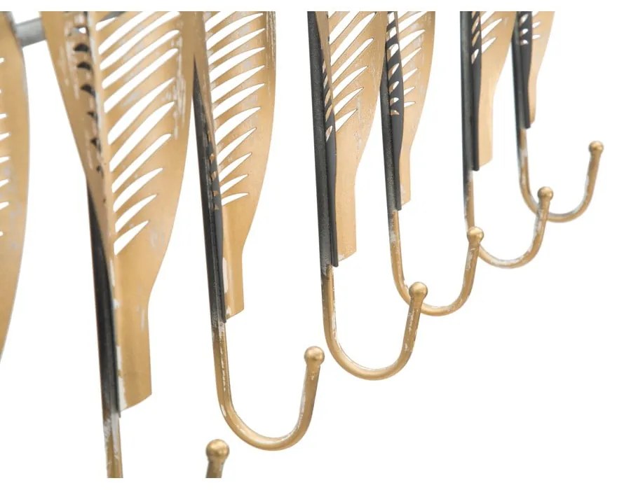 Metalowy wieszak ścienny w kolorze złota Long Leaf – Mauro Ferretti