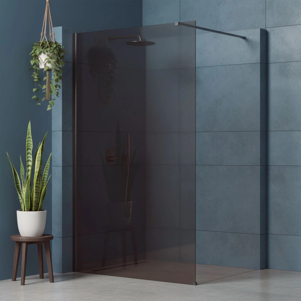 Kabina prysznicowa Walk-In Rea Flexi Brown / Tytan 110