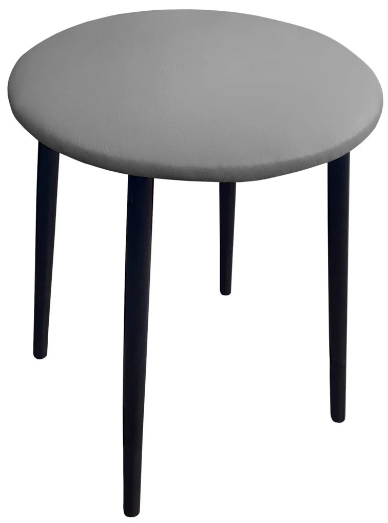 Taboret TRIX D22 jasny szary podstawa czarna