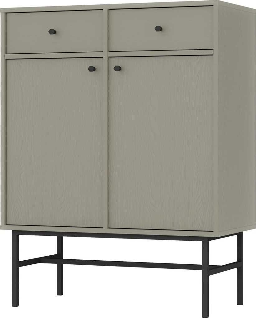 Komoda TORINO 84 cm do Salonu Sypialni Odcienie zieleni