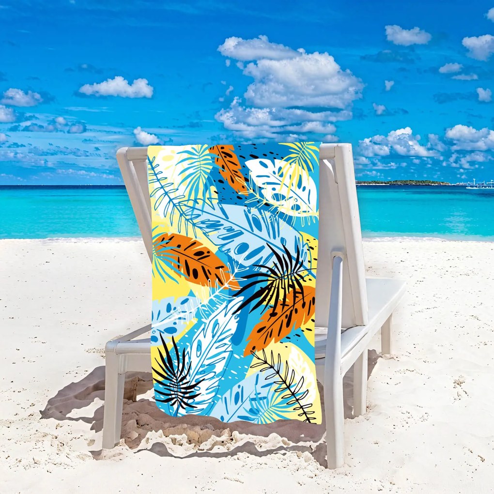 Ręcznik plażowy SUMMER FRESH 100x180 cm kolorowy, 100% mikrofibra