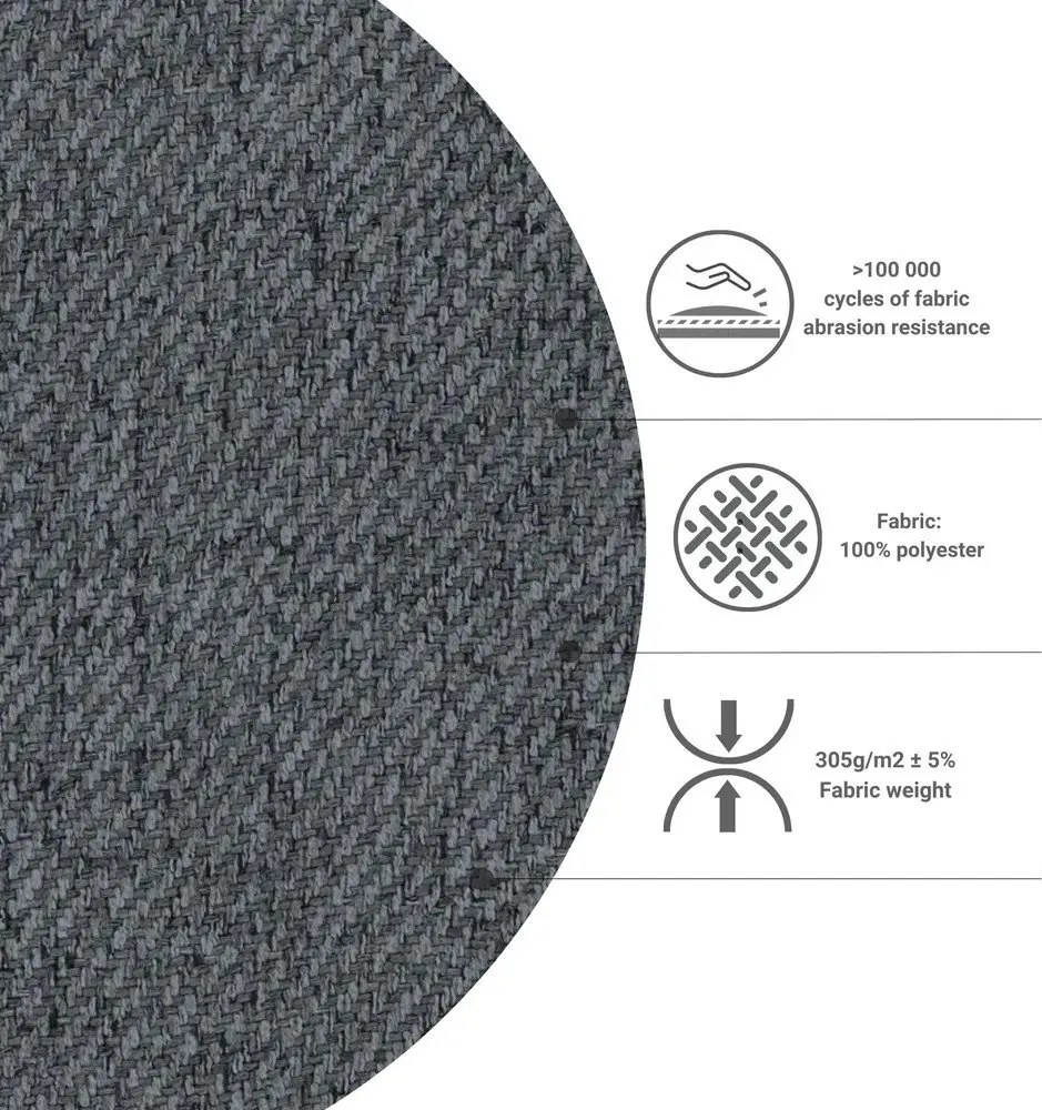 Szary rozkładany narożnik (róg zmienny) Homely Tommy – Miuform