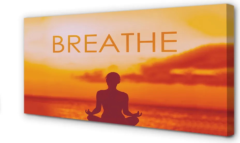 Obraz drukowany na płótnie Kobieta w Blasku Słońca