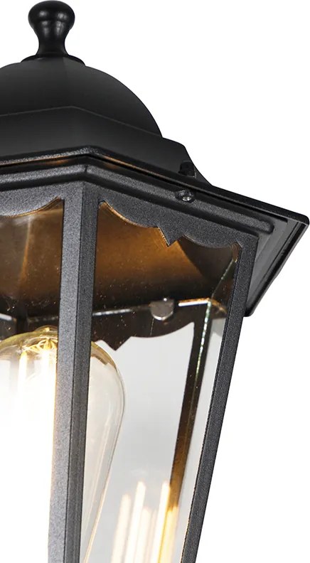 Czarna latarnia zewnętrzna 220 cm 2-światła IP44 - Havana