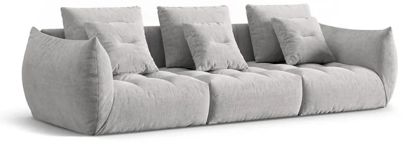 Jasnoszara sofa 332 cm Bloom – Micadoni Home