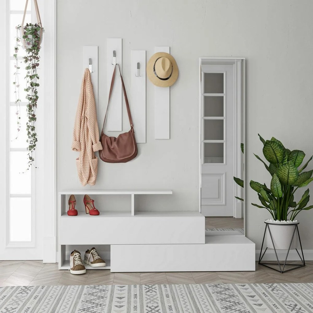 Zestaw do przedpokoju Ramda White