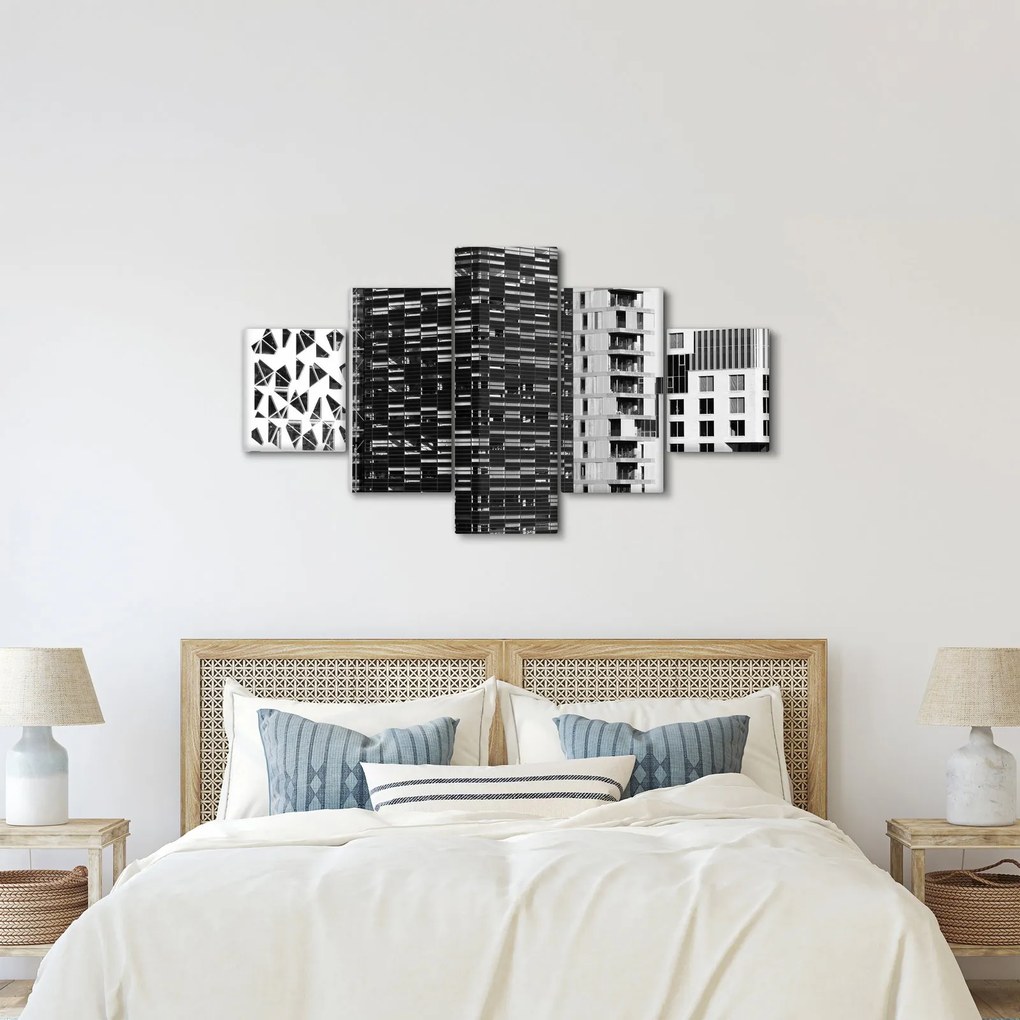 Obraz architektury czarno-białej (125x70 cm)
