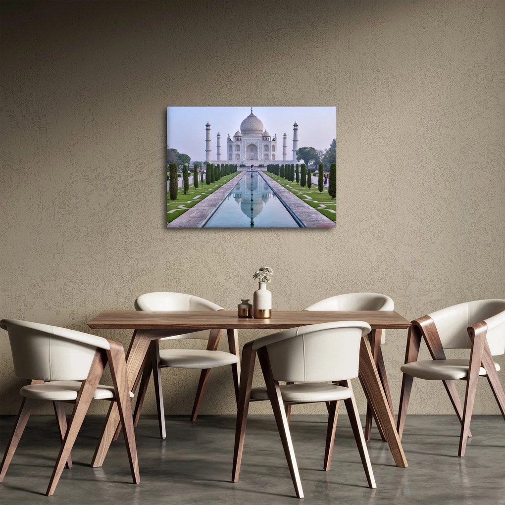Obraz - Taj Mahal o wschodzie słońca (70x50 cm)