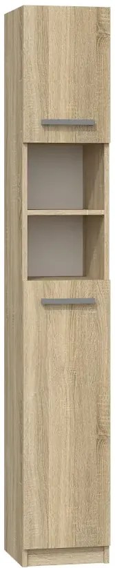 Wąska szafka łazienkowa w kolorze dąb sonoma C7-S01