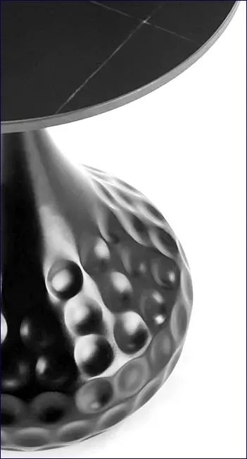 Nowoczesny czarny stolik kawowy marmur E9-C47