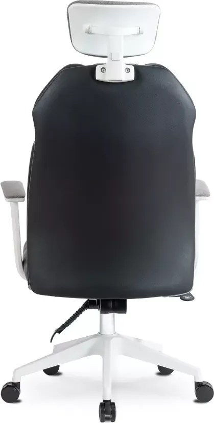 Fotel biurowy ergonomiczny obrotowy Duncan szary czarny regulowany zagłówek multiblock