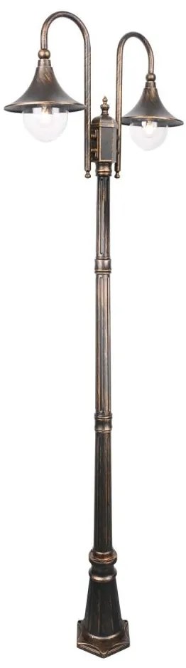 Lampa zewnętrzna TALEZ 2xE27/15W/230V IP44 brąz patyna