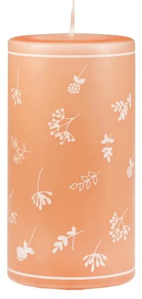 Pomarańczowa świeczka Unipar Fleur, 87 h