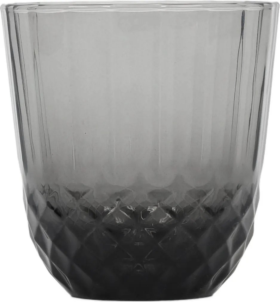 Szklanka z szarego szkła, 345 ml