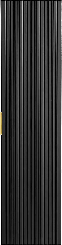Słupek łazienkowy podwieszany ryflowany - Czarny - wys. 140 cm - ZEVARA