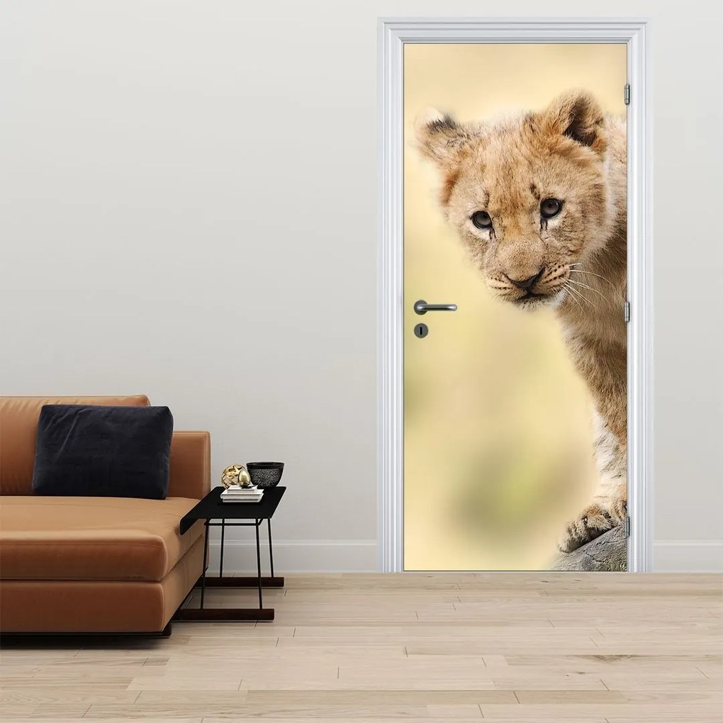 Fototapeta na drzwi - Lew (95x205cm)