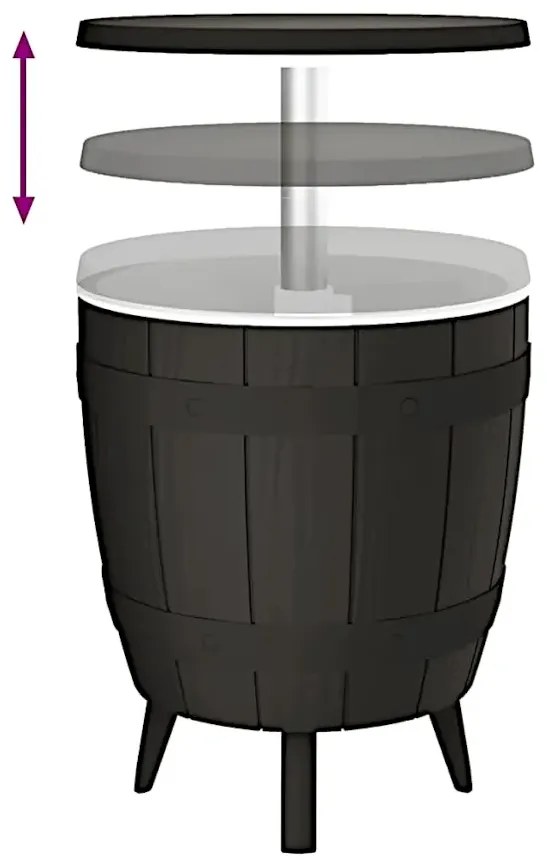 Stolik z miejscem na chłodzenie napojów H3-S43