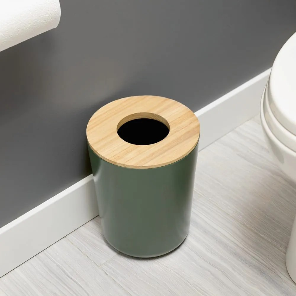 Zielony kosz na śmieci iDesign Eco Vanity