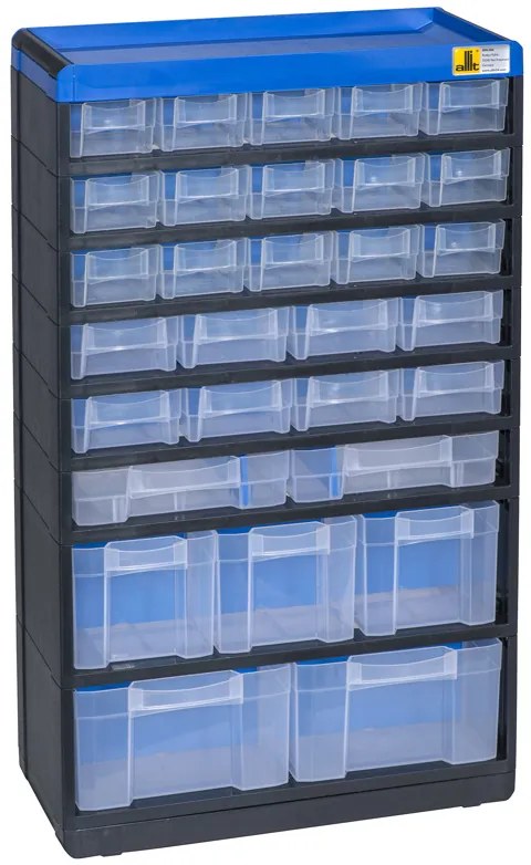 Plastikowy organizer z szufladkami VarioPlus Pro 53/60, 30 szufladek