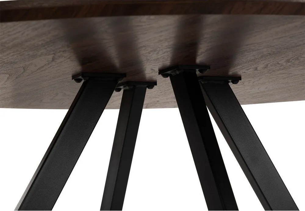 Okrągły stół w dekorze orzecha ø 120 cm Rivo – Bonami Essentials