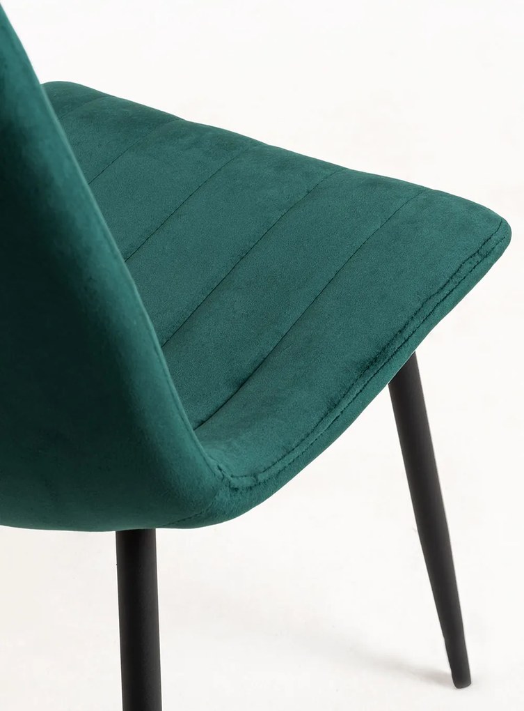 Zestaw 4 Krzese Liny Aksamitne