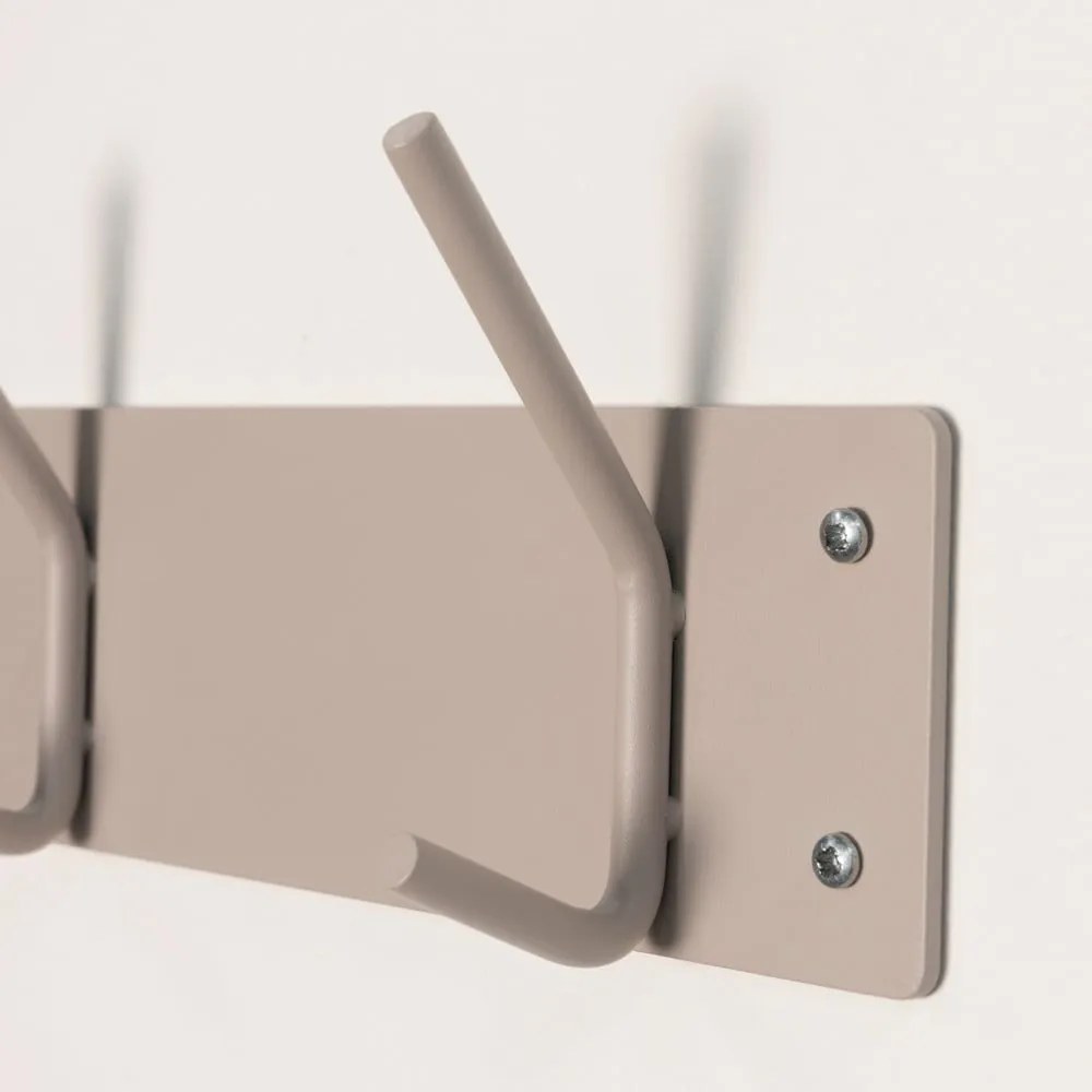 Szarobrązowy metalowy wieszak ścienny 40 cm Fusion – Spinder Design