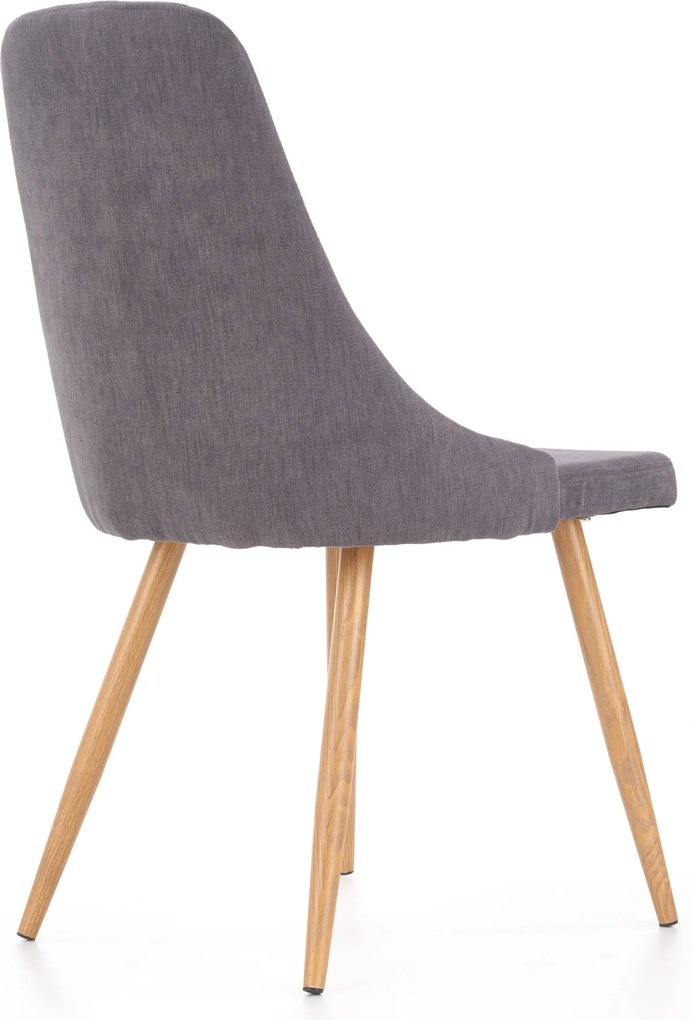 Tapicerowane krzesło do jadalni z przeszyciami K285 Halmar