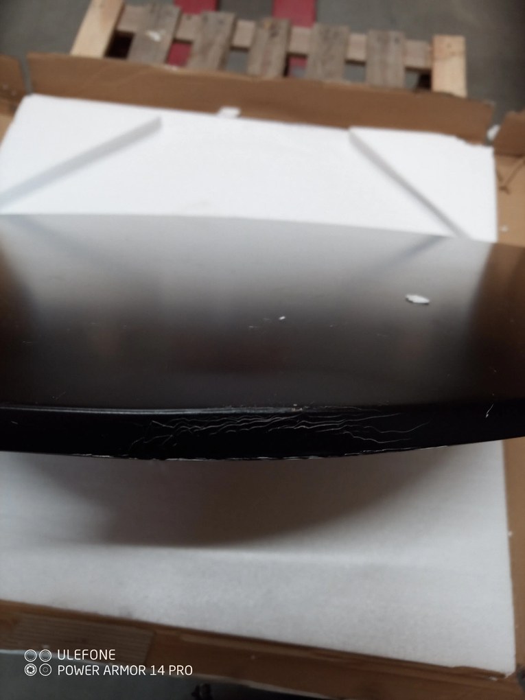 PROMOCJA Czarny stół jadalniany BERGEN 140x80 cm II. klasa jakości