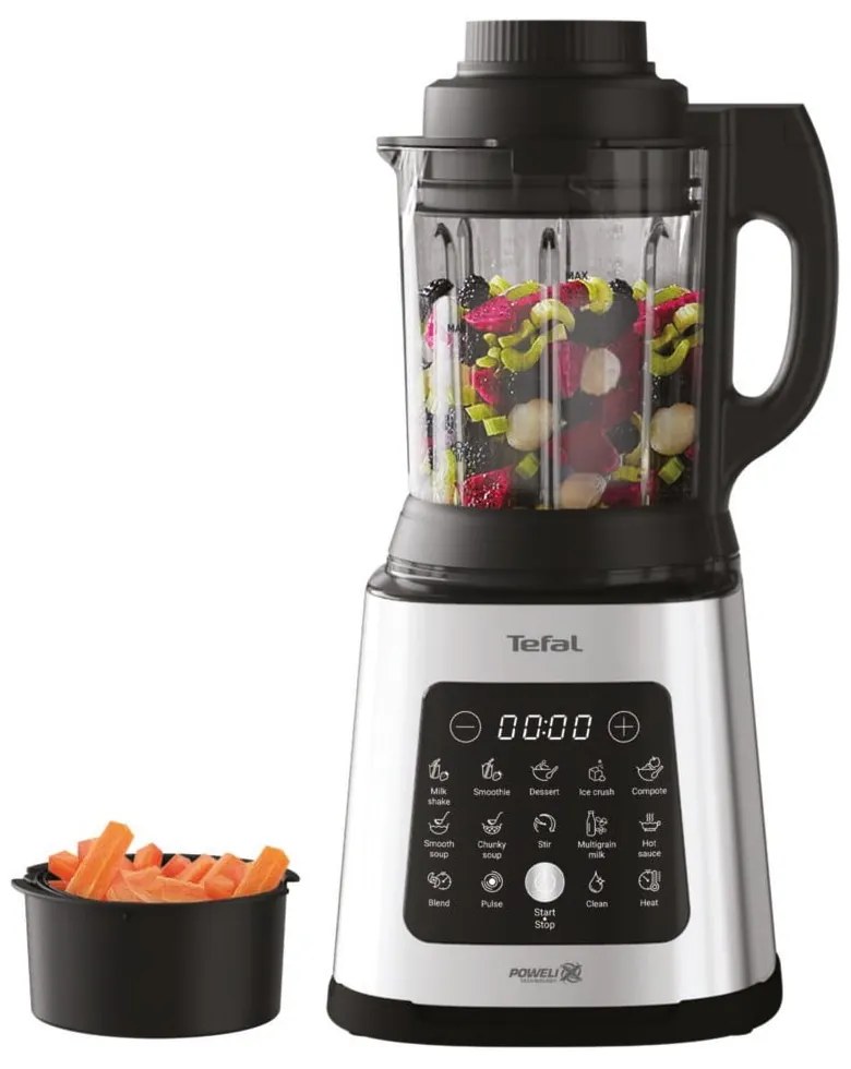 Blender kielichowy w kolorze srebra Perfectmix Cook BL83SD30 – Tefal