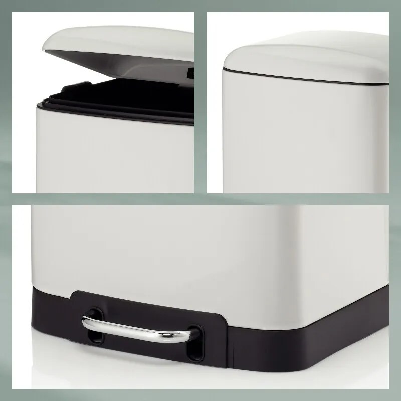 Kela Kosz na śmieci z pedałem DAVINO 12 L, biały