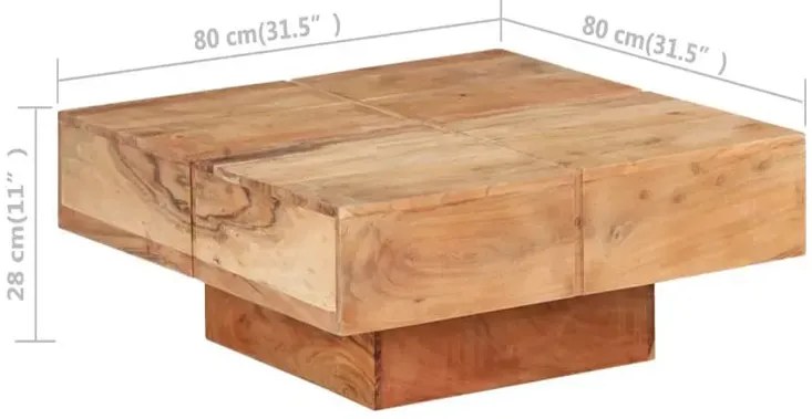 Stolik kawowy lite drewno akacjowe L2-G81