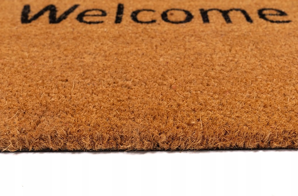 Wycieraczka kokos 45x75 cm Welcome naturalna antypoślizgowa do domu sklepu