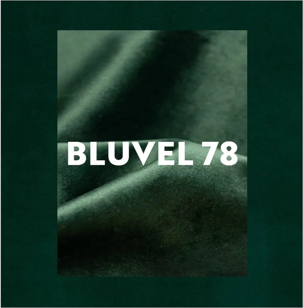 Hoker CHIC VELVET z czarnymi nogami, ciemnozielony