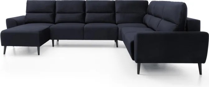 Narożnik BOSCO XL zestaw z elektryczną funkcją regulacji tkanina Monolith 79 Antracytowy WERSAL